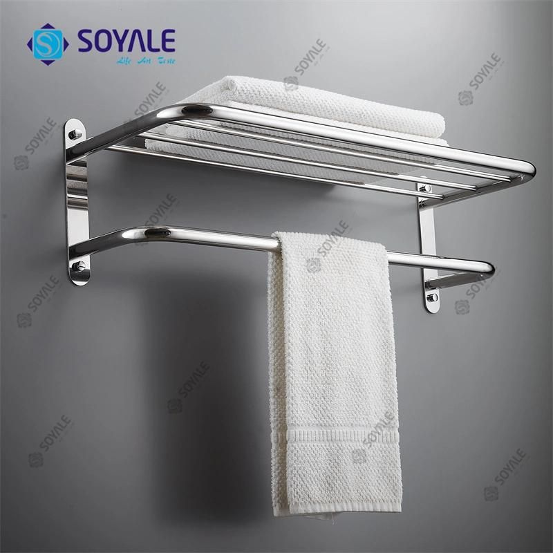 SS304 24" Commercial Towel Rack with Chrome Finishing Sy-1025