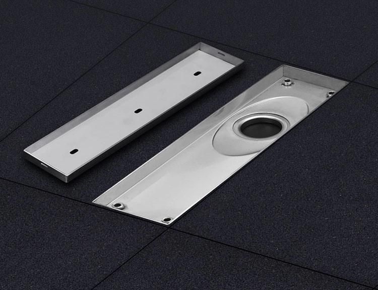Anti Back Flow Anti Odor Insert 304 Stainless Steel Bathroom Long Shower Drain in Bathroom