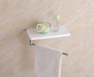 Fashion Simple Style Bathroom ABS Shelf with Towel Bar (c-ry03)