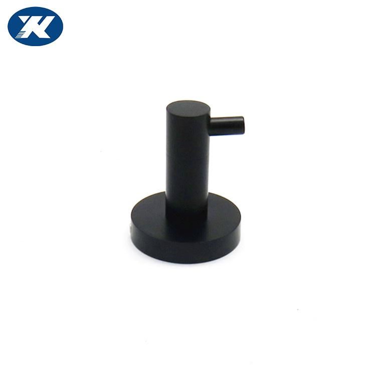 Matte Black Towel Hook Stainless Steel Rustproof Bathroom Towel Single Coat Hook