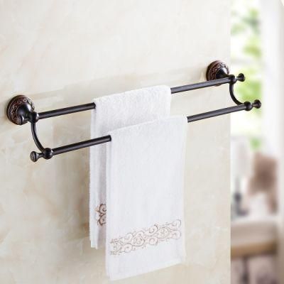 FLG Double Towel Bars Bathroom Fitting Oil Rubbed Bronze