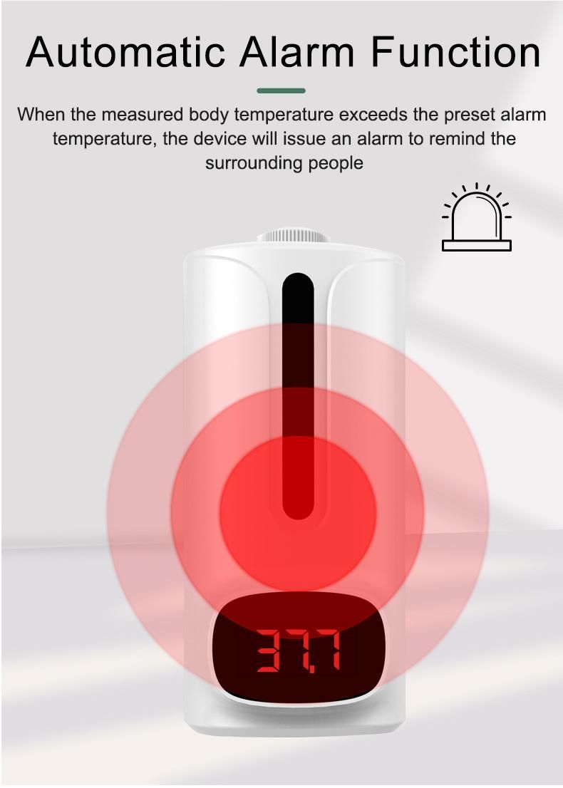 Support 18 Language Alcohol Dispenser with Thermometer K9 PRO Plus Soap Dispenser