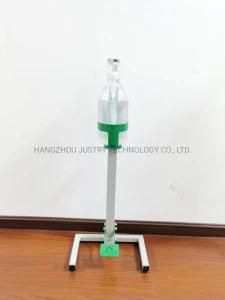 Indoor Height-Adjustable Movable Vertical Hand Disinfection Pedal Soap Dispenser Stand