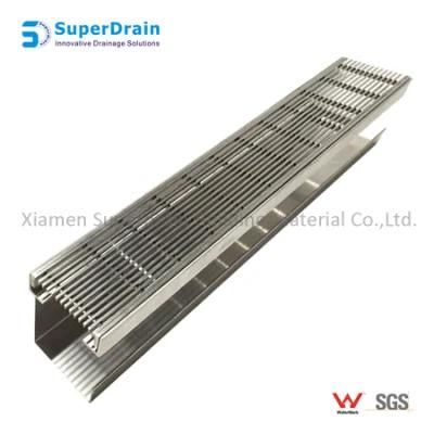 Sdrain Thresholds Rain Drainer for Balcony Against The Sliding Door