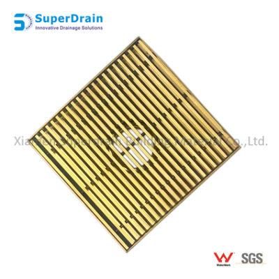 Durable SUS304 Brushed Golden Wedge Wire Grate Drainer