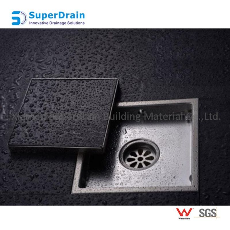 Square Tile Insert SS304 Drain Kits with Watermark Report