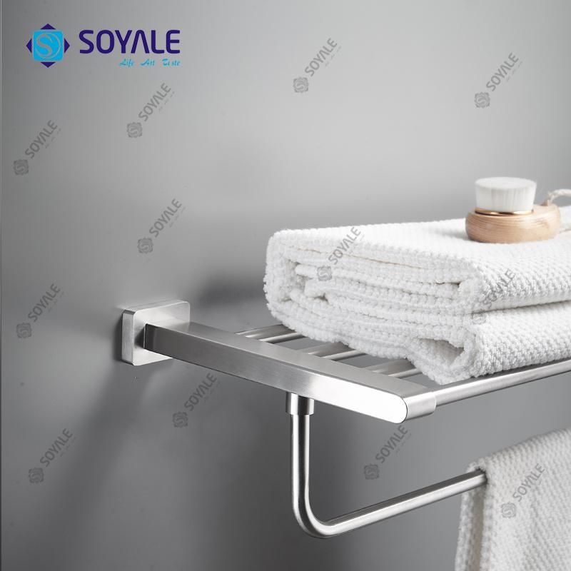 Stainless Steel 304 Commercial Towel Rack with Nickel Finishing Sy-6325