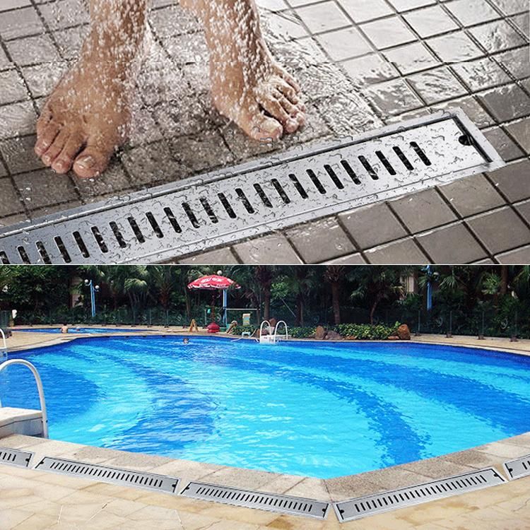 Large Shower Drain Stainless Steel 304 Concealed Bathroom Floor Drainer