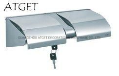 Td-2372 Stainless Steel Double Toilet Tissue Paper Holder with Lock
