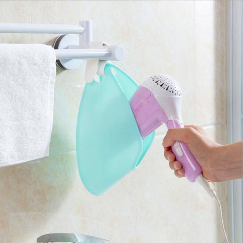 Bathroom Hair Dryer Shelf Storage Hairdryer Rack Holder Hook Hanging Type Portable Holder Wbb12310