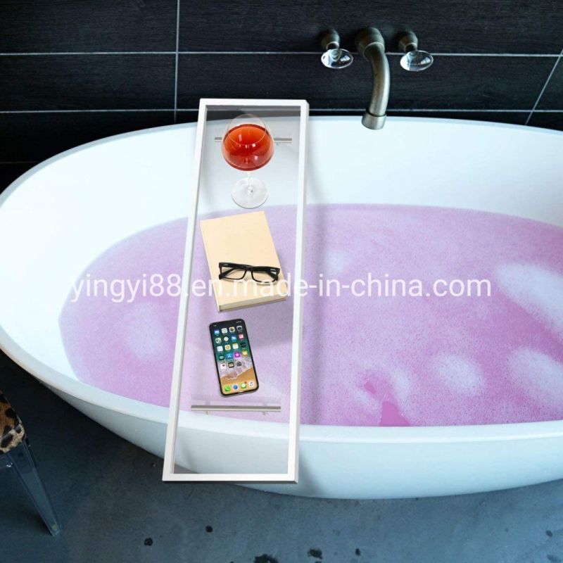 Wholesale Custom Clear Acrylic Bathtub Caddy