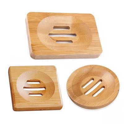 Square Bamboo Soap Dish for Kitchen Bathroom Eco-Friendly Biodegradable Custom