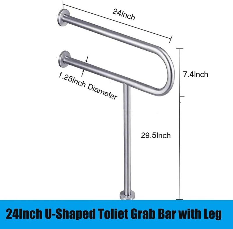 Stainless Steel 304 Bathroom Grab Bar for Elderly Disabled (02-103B)