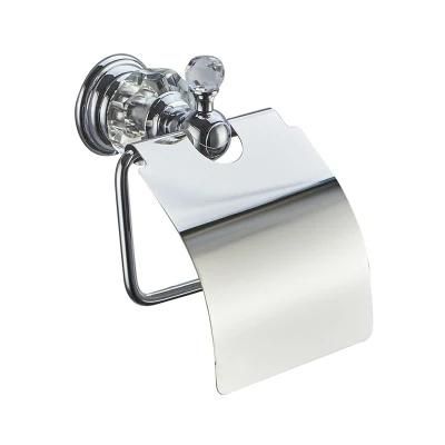 China Bathroom Accessory Brass with Crystal Paper Towel Holder