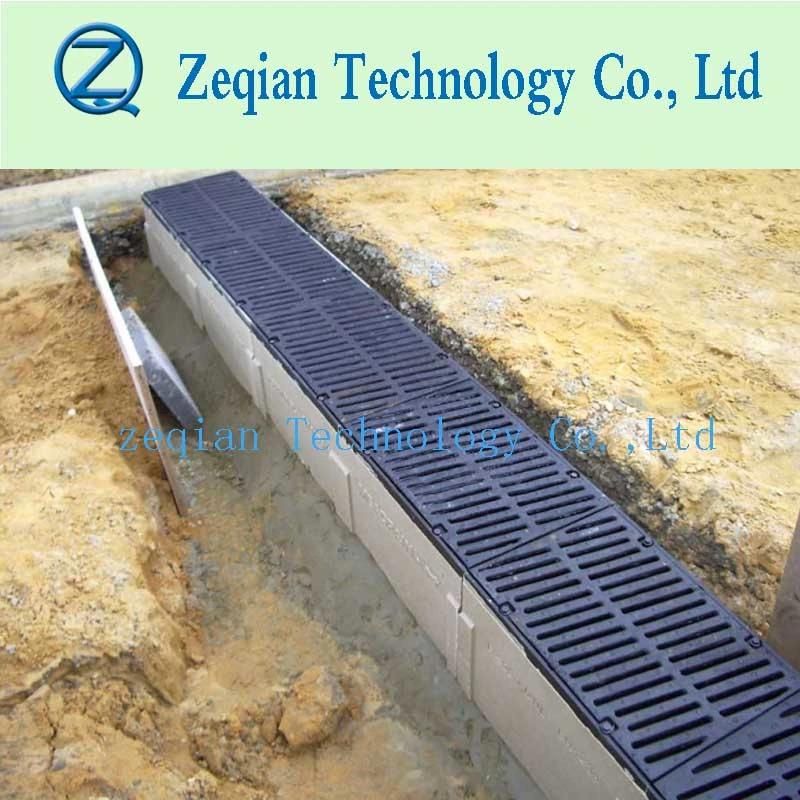 High Quality Polymer Trench Drain with Metal Cover