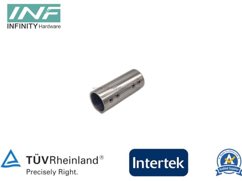 Brass and Stainless Steel Tube to Tube 180° Connector for Glass Fitting with Adjustable Function