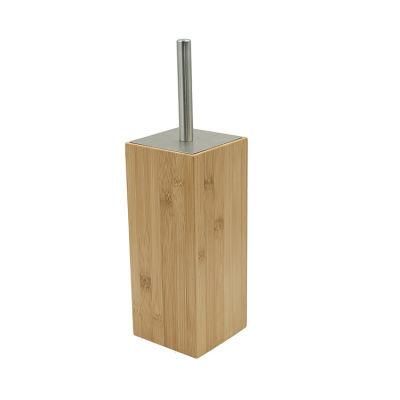 Bamboo Toliet Brush Holder W. Brush PC 23-27cm