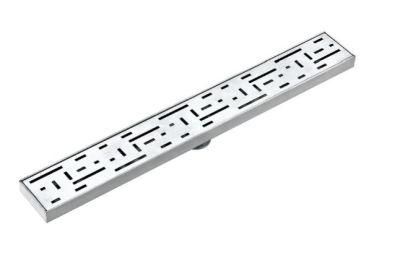 China Supply Metal Long Bathroom Drain Grate Channel Linear Shower Drain Side