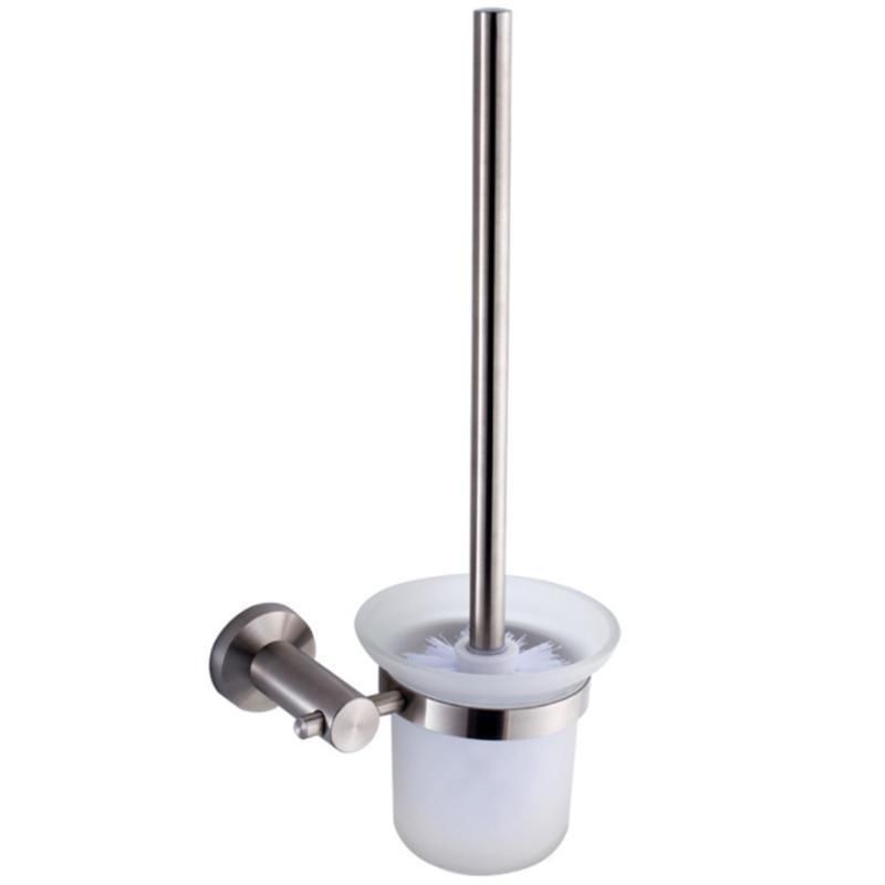 Toilet Bowl Brush Holder for Bathroom Wall Mounted Stainless Steel Rust Resistance Cleaning Tools