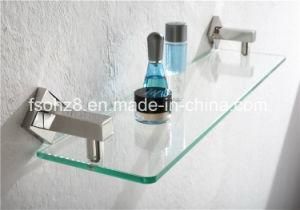 Simple Style Stainless Steel Bathroom Accessory Glass Shelf (Ymt-2305)