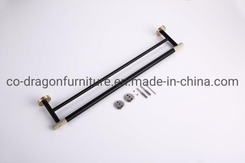 Hotel Brass Bathroom Accessories Wall Mount Double Towel Bar