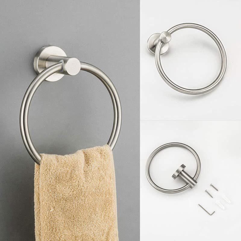 Brushed Bronze Stainless Steel Wall Mount Towel Ring