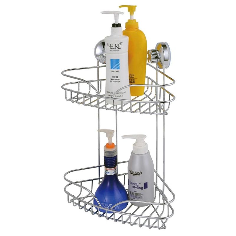 Hot Sale Chrome Hanging Bathroom Bath Shower Caddy with Basket