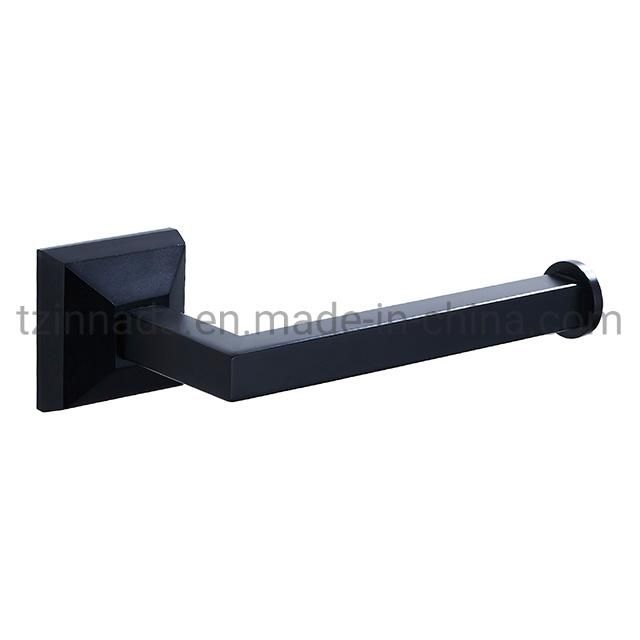 Matt Black Brass Bathroom Accessories Paper Holder Paper Roller Tissue Holder (NC7041A)