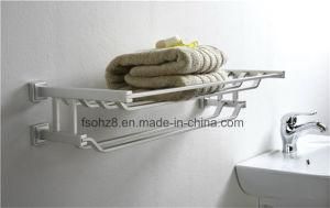 Quality Bathroom Accessories Aluminum Shelf Towel Rack (835)