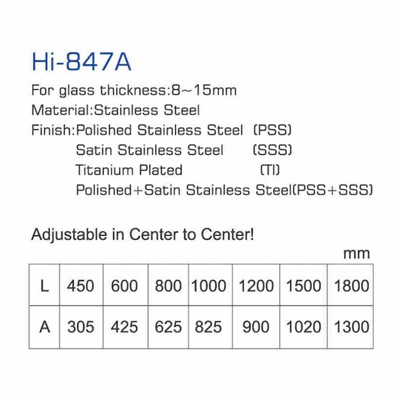 Hi-847A Stainless Steel High Qualiy Glass Door Handle