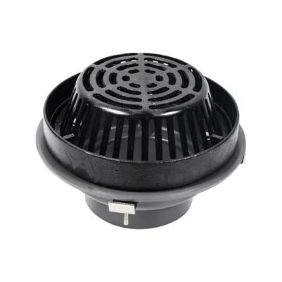 Cast Iron No-Hub Connection Roof Drain with Dome Strainer