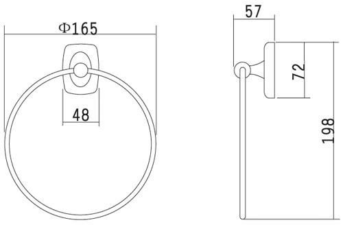 Big Sale Bathroom Accessories Stainless Steel Wall Hung Type Towel Ring