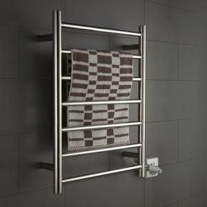 Round Tube Stainless Steel Electric Heated Towel Rail Machine for Bathroom