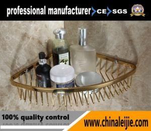 Bathroom Accessories Gold Finish Soap Basket of Stainless Steel