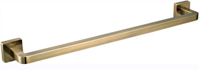 High Quality Stainless Steel Bathroom Matt Black Single Towel Bar for Hotel