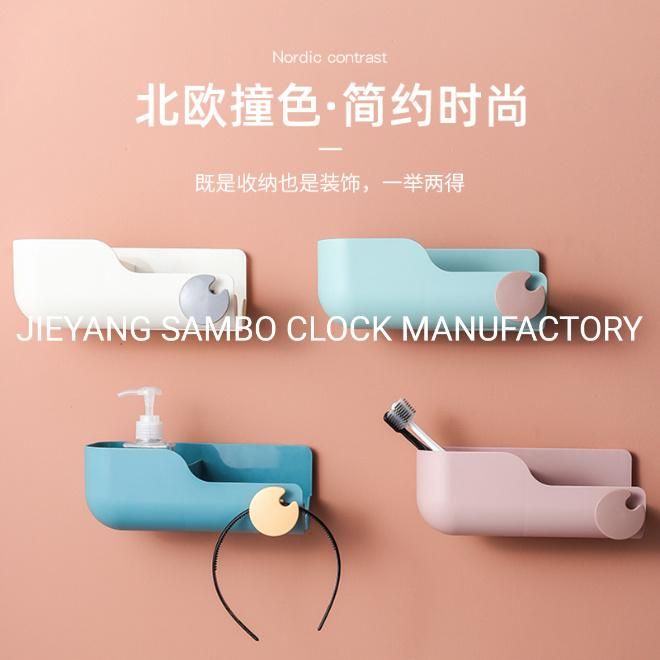 Multifunction Wall Mounted Rack for Hair Dryer and Toiletries