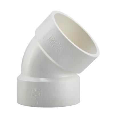 Era ASTM D2665 UPVC PVC Drainage Fittings 45 90 Degree Elbow with NSF Certificate