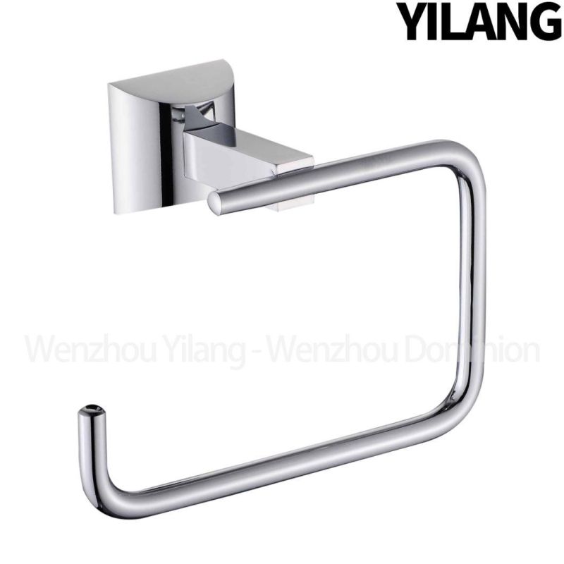 Chrome Finished Wall Mounted Durable Double Tumbler Holder Design /Double Toothbrush Cup Tumbler Holder