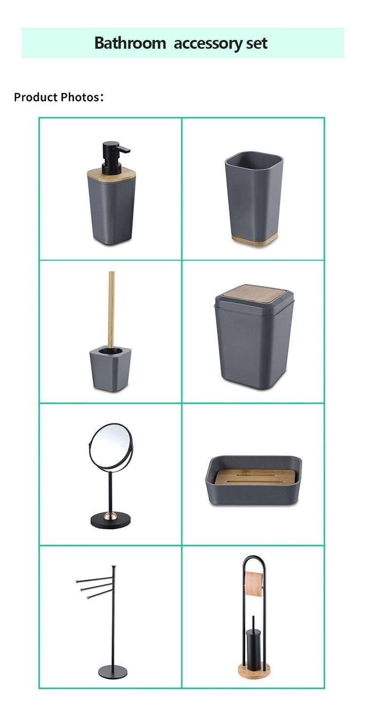 Plastic Bathroom Accessories Set Hot Selling