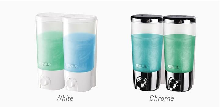 Chrome Manual Shampoo and Conditioner Dispenser for Hotel