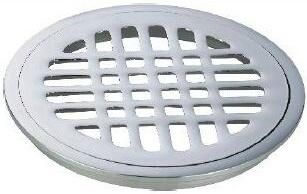 4" Brass Chroming Round Floor Drain