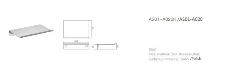 As01-A020 304 Stainless Steel Cellphone Shelf