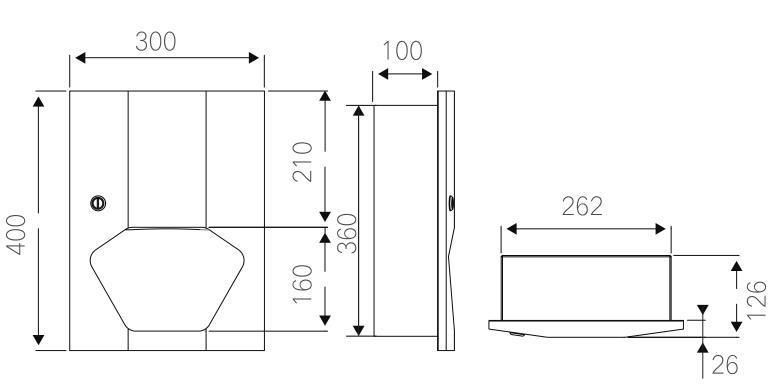 New Design Bathroom Accessories Stainless Steel Recessed Paper Towel Dispenser for Washroom