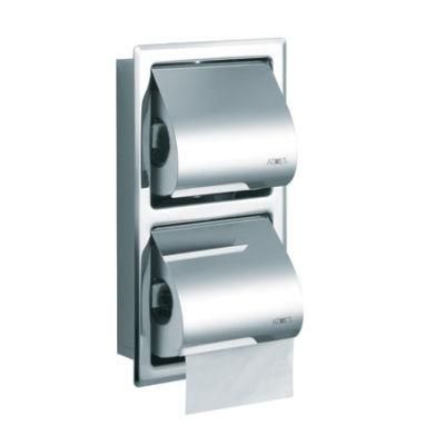 Cheap Stainless Steel 304 Bathroom Wall Mounted Double Toilet Paper Tissue Roll Holder