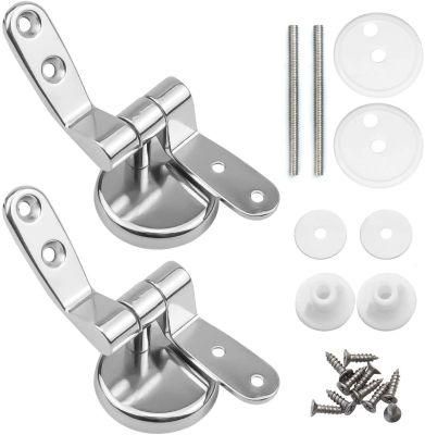 Chrome Finish Zinc Alloy Toilet Seat Hinge Fitting Kits