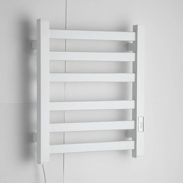 Kaiiy Electric Wire Heated Towel Dryer Rack Towel Rail White Towel Warmer Electric Aluminium Radiator
