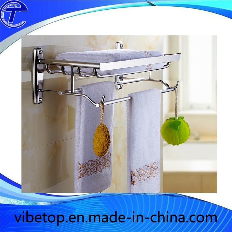 Steel Material Hotel Style Wall Mounted Towel Rack