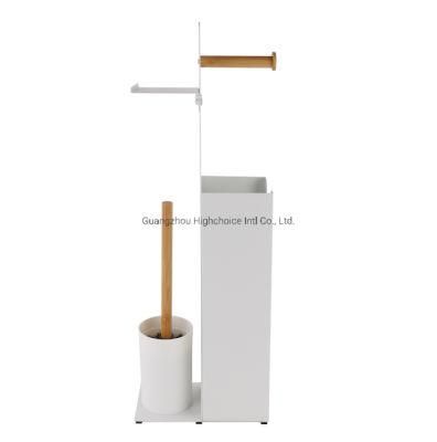 Bathroom Household Metal Iron Powder Coating Toilet Brush Paper Holder