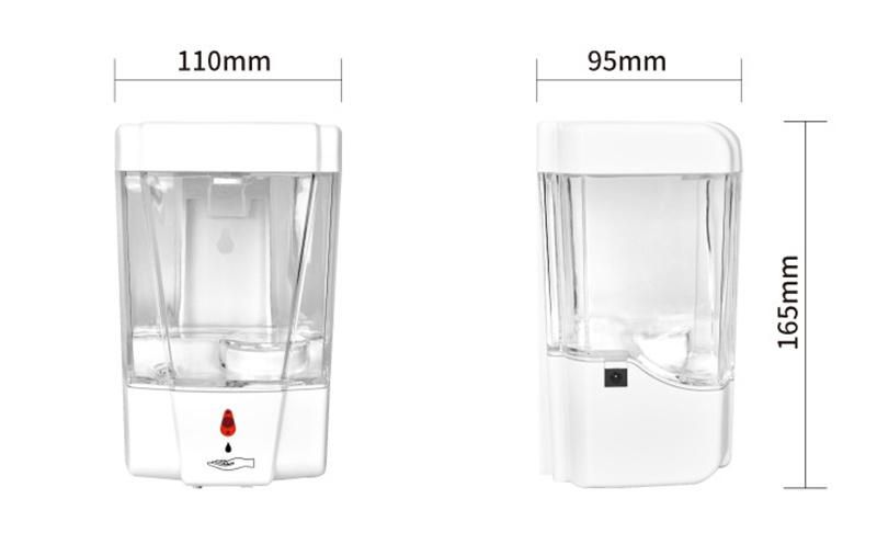 Automatic Hand Sanitizer Dispenser Touch Free, Wall Mounted Touchless 700ml Dispenser Touch Free Motion Smart Sensor Soap for Church, Office, School. Commercial