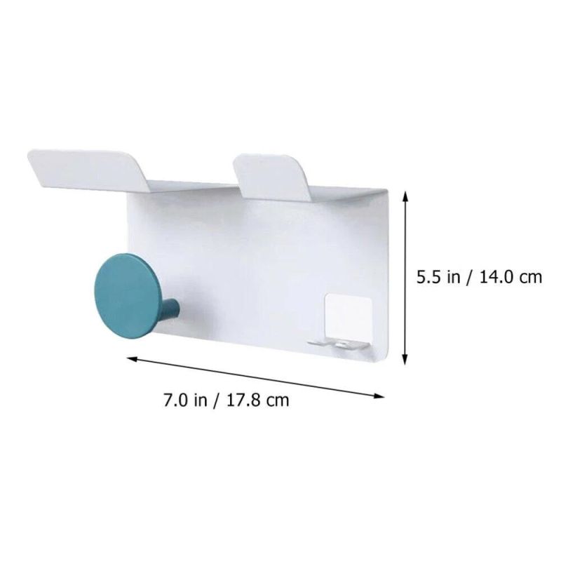 Wall Mounted Punch-Free Hair Dryer Rack Wall-Mounted Plastic Storage Holder